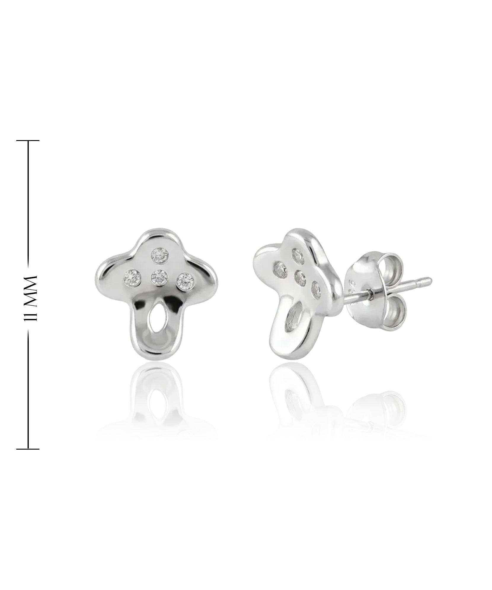 moteriški sidabriniai auskarai su cirkoniais