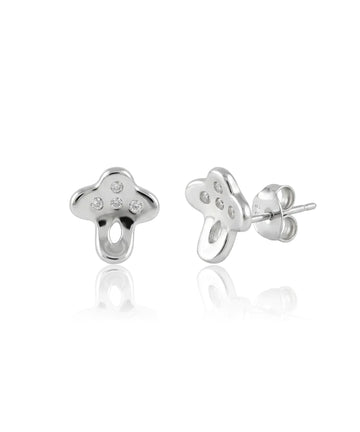 sidabriniai auskarai su cirkoniais