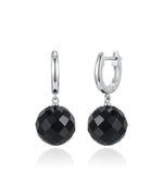 sidabriniai auskarai su agatu