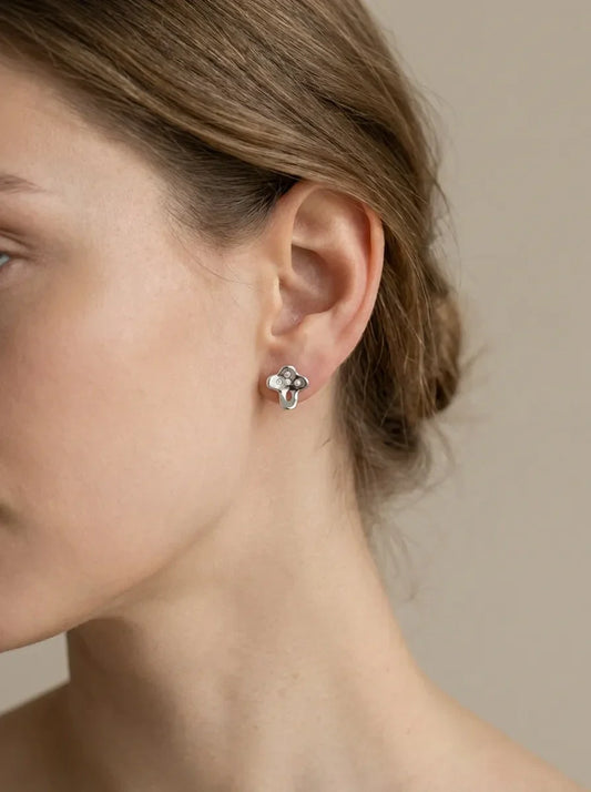 925 sidabro auskarai su cirkoniais