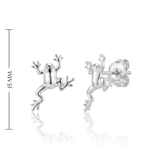 žaismingi sidabriniai auskarai vaikams