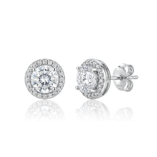 sidabriniai auskarai su cirkoniu