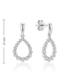 white gold drop earrings