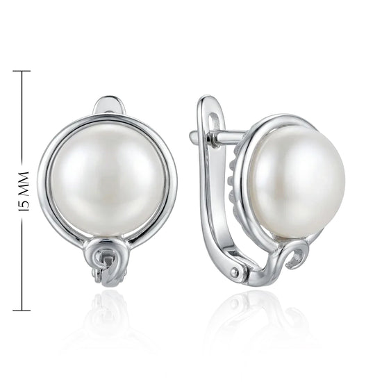 klasikiniai sidabriniai auskarai