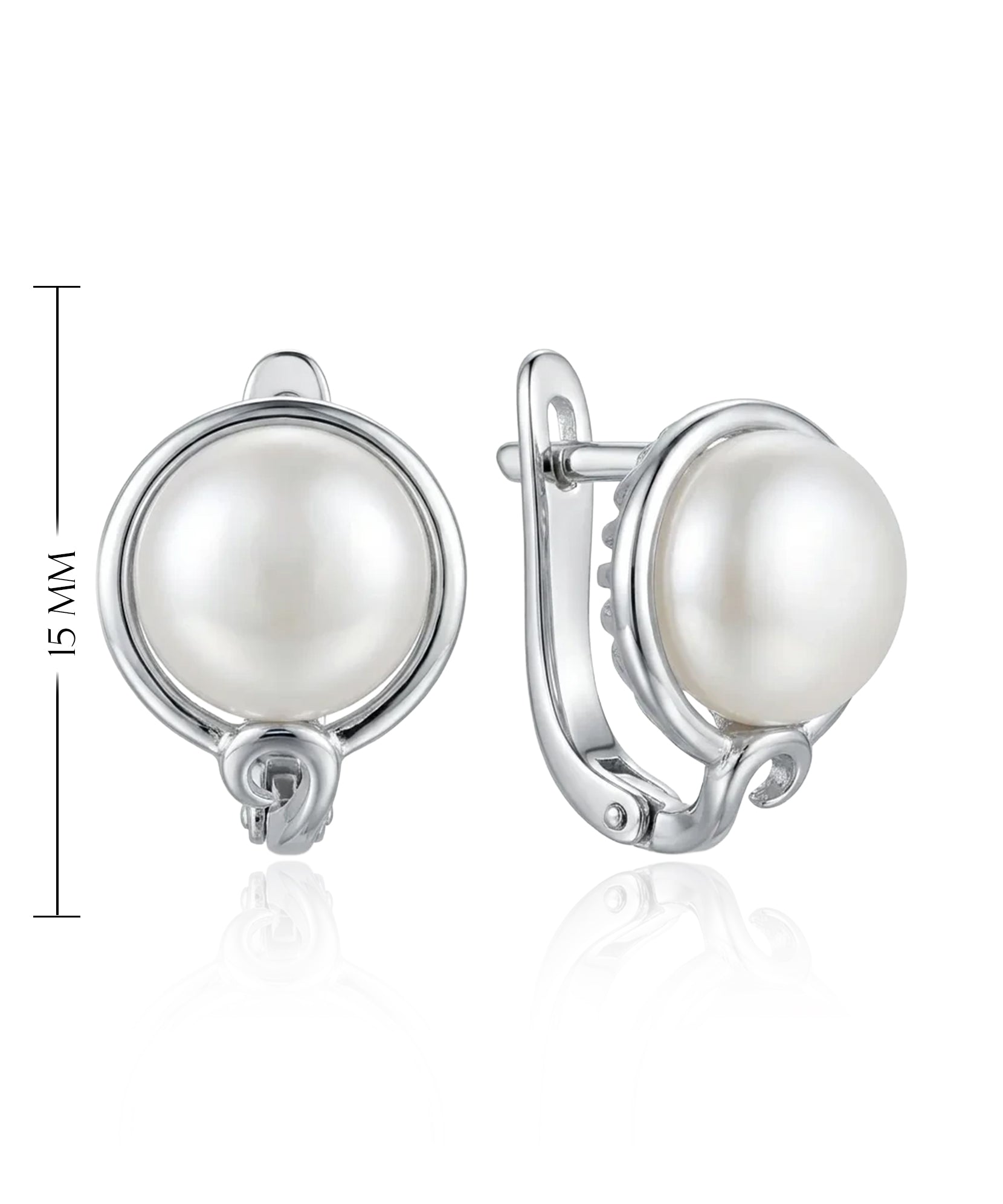 klasikiniai sidabriniai auskarai