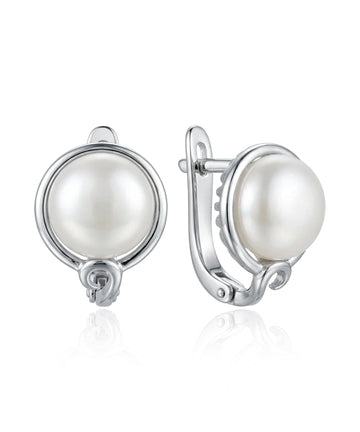 sidabriniai auskarai su perlu 925