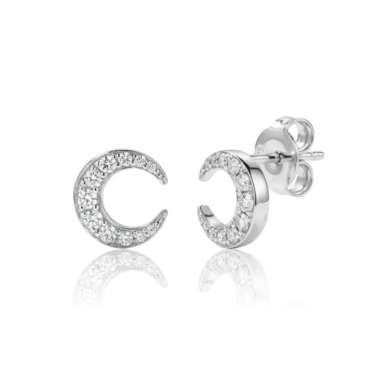 sidabriniai auskarai menuo