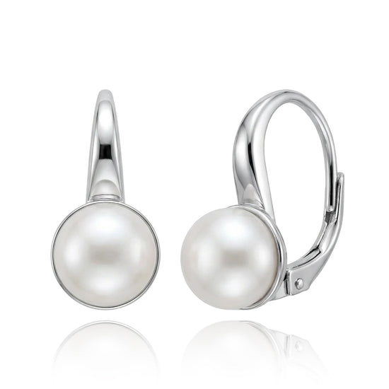 sidabriniai auskarai su perlu 925