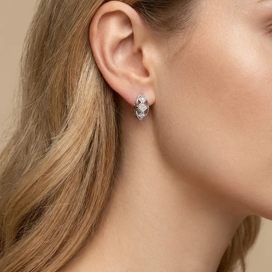 925 sidabro auskarai su cirkoniu