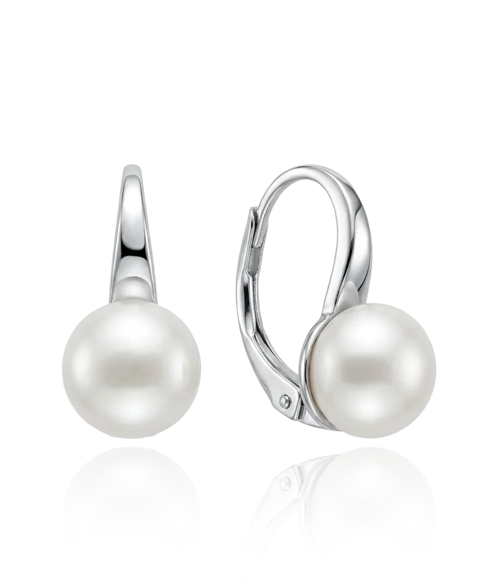 sidabriniai auskarai su perlu 925