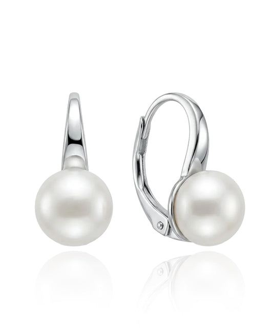 sidabriniai auskarai su perlu 925