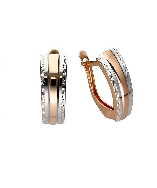 Dvipalviai graviruoti auskarai