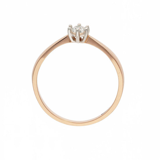 Elegantiškas žiedas su 0,23 ct briliantu