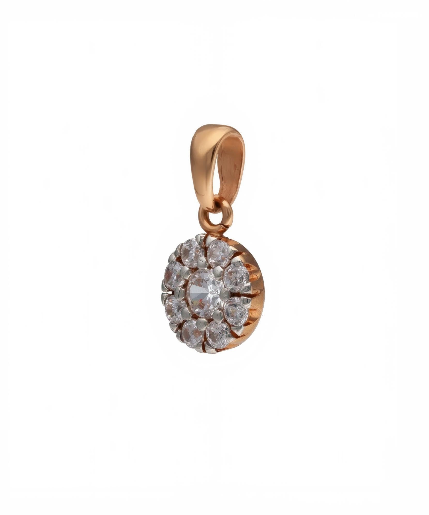 Pakabukas su centriniu ir smulkiais cirkoniais