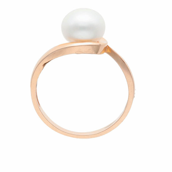 Stilīgs gredzens ar pērli un elegantu gredzena dizainu