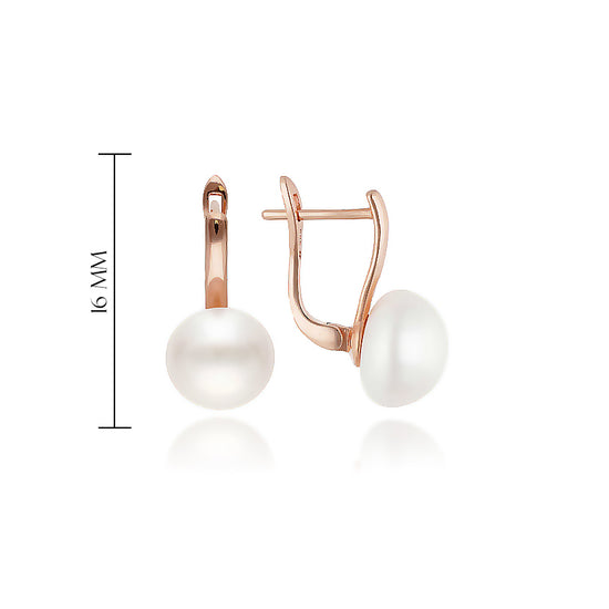 Klasikiniai perliniai auskarai