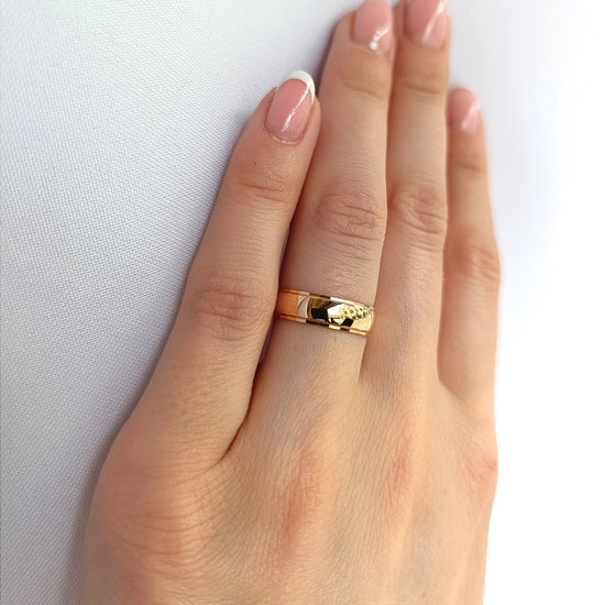 Poliruoti 6 mm vestuviniai žiedai iš rožinio aukso su komforto vidumi