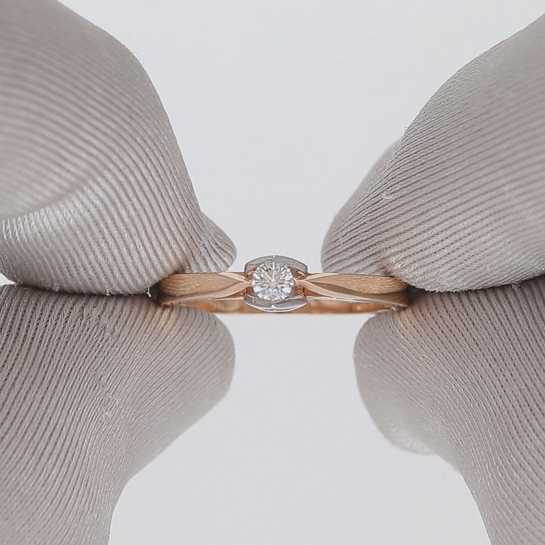 Auksinis žiedas 16.5 dydis