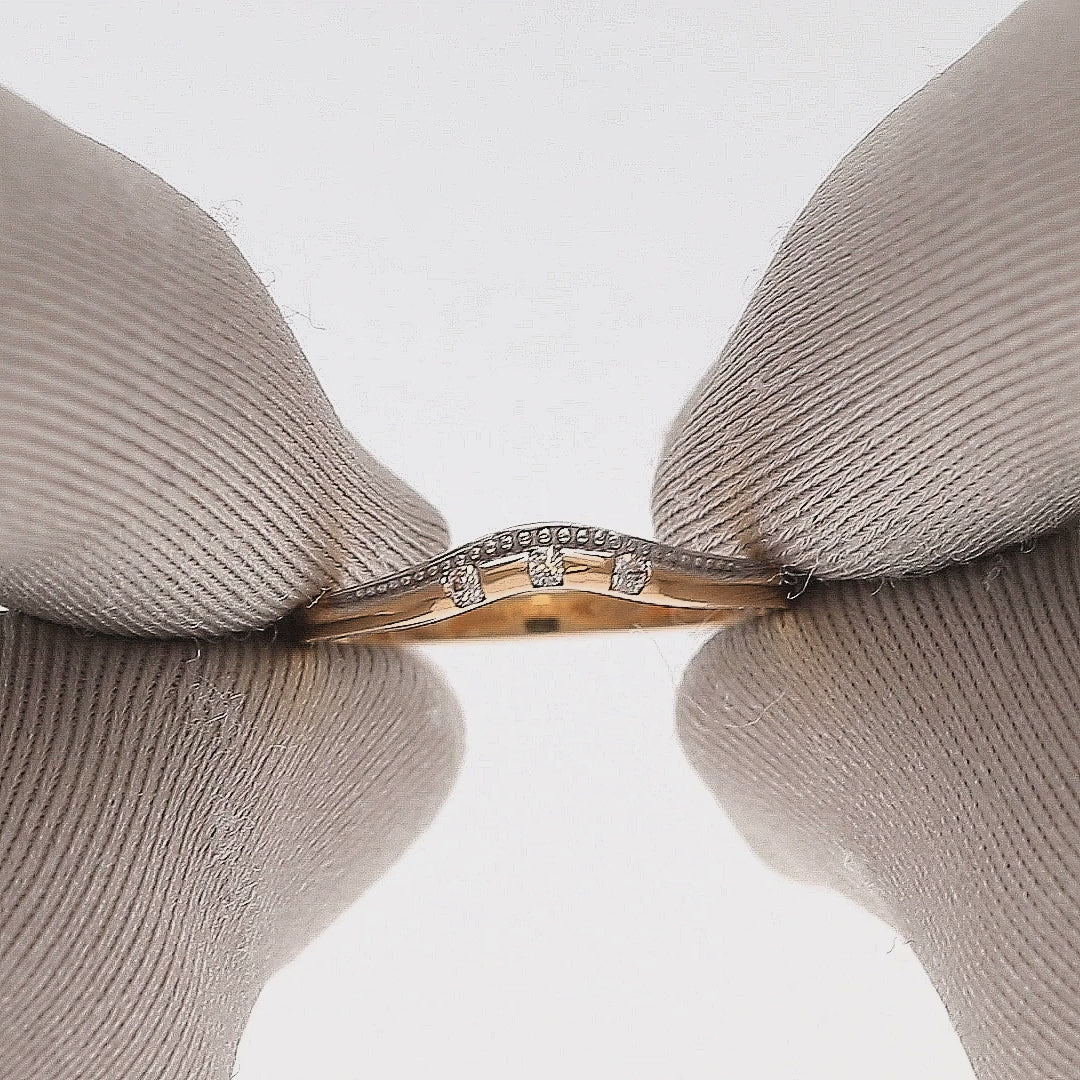 Auksinis žiedas 17 dydis