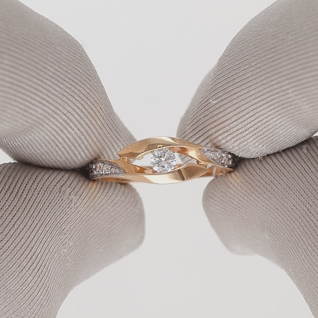 Auksinis žiedas 16.5 dydis