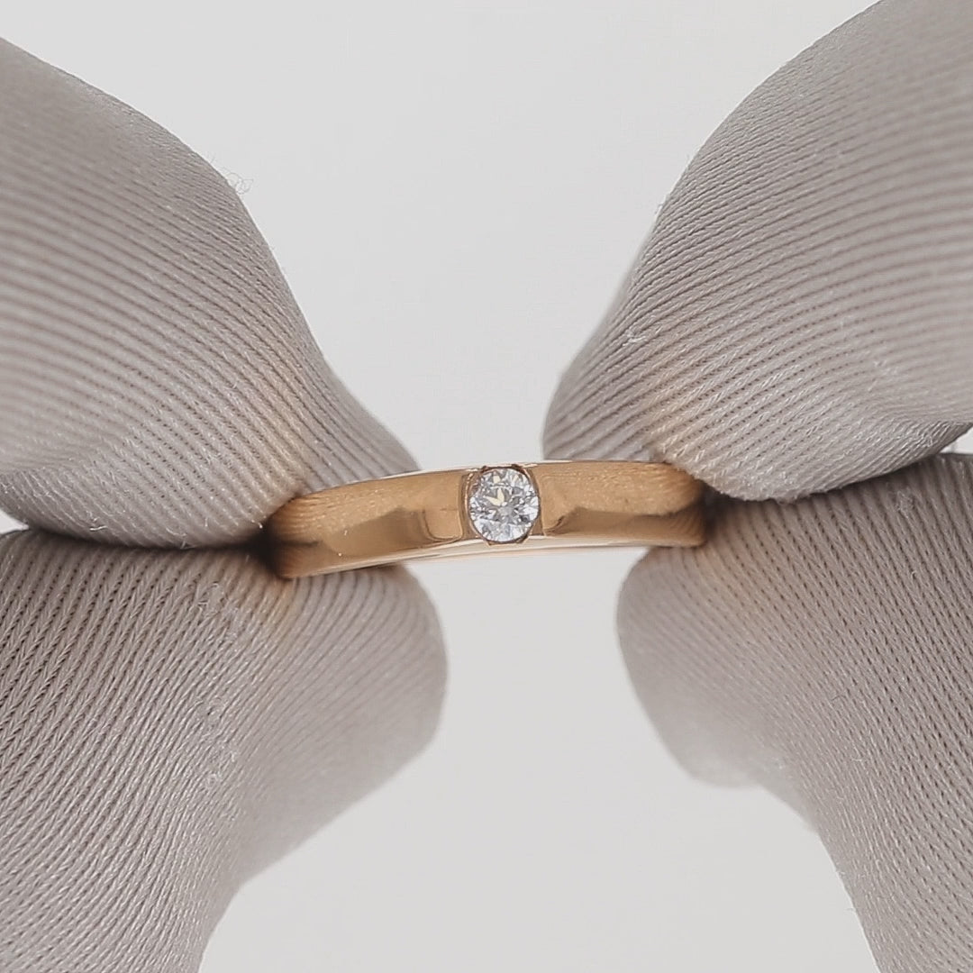 Auksinis žiedas 16 dydis