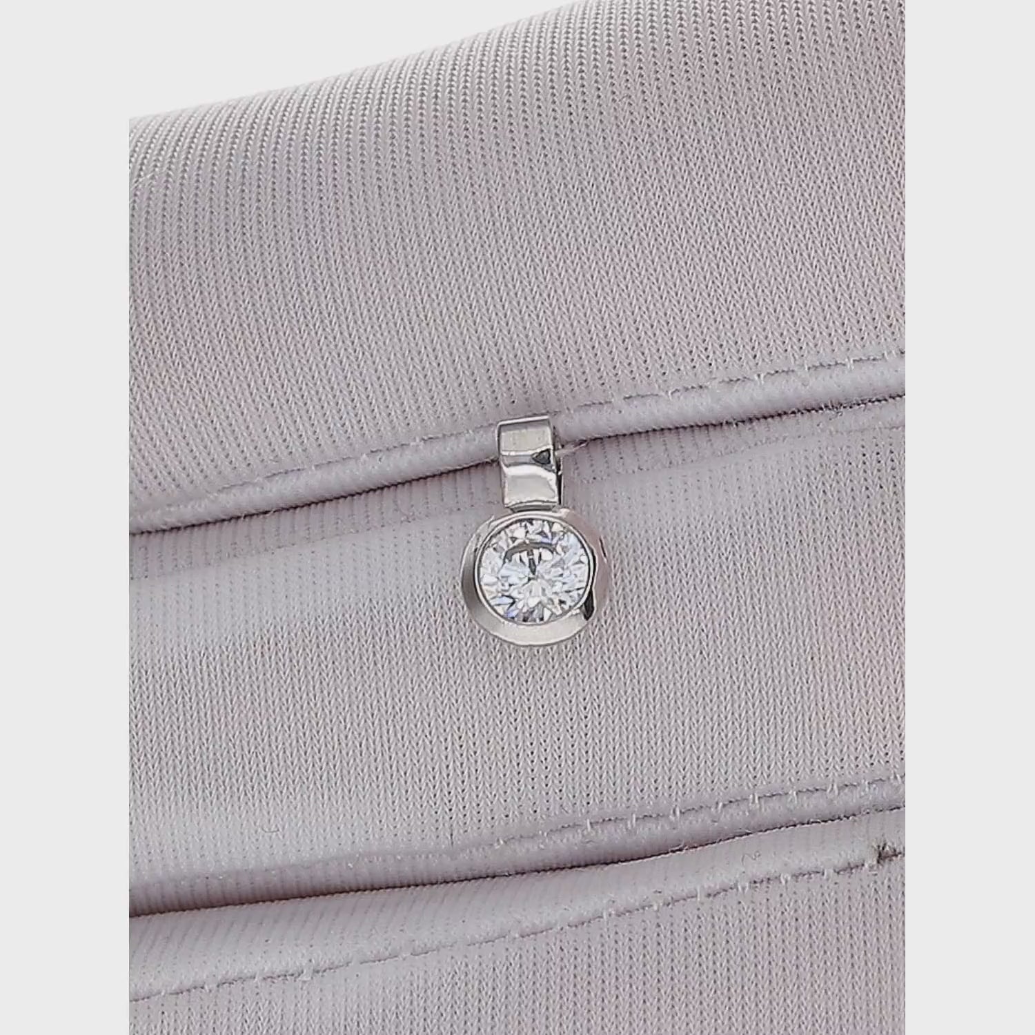 Auksinis moteriškas pakabukas su cirkonio akmeniu