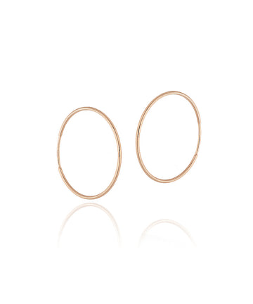 rinkute Klasiski zeltaini gredzenveida auskari