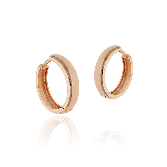 Rožinio aukso auskarai 61 mm