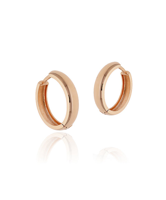 Rožinio aukso auskarai 61 mm