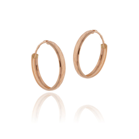 Rožinio aukso 21 mm lankeliai