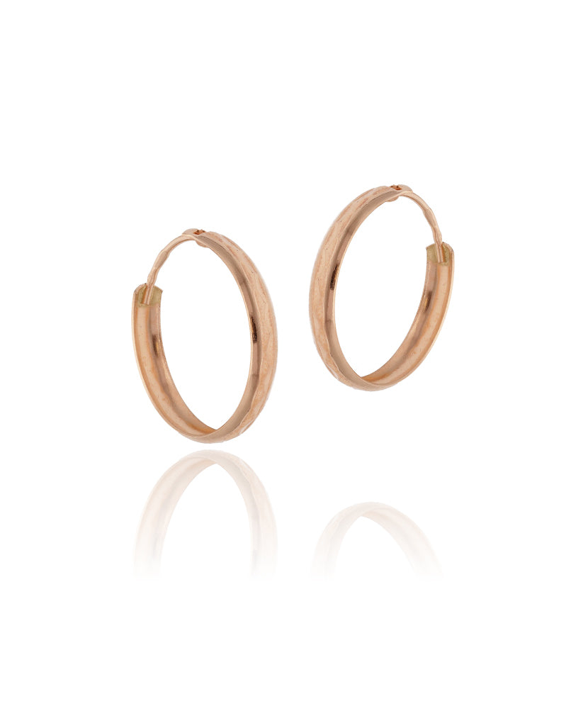 Rožinio aukso 21 mm lankeliai