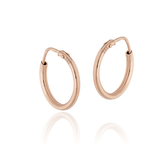 Rožinio aukso lankeliai 16 mm