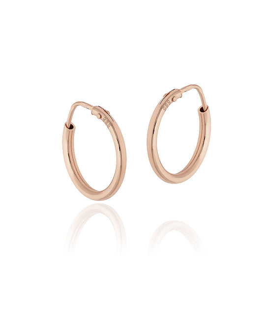 Rožinio aukso lankeliai 16 mm