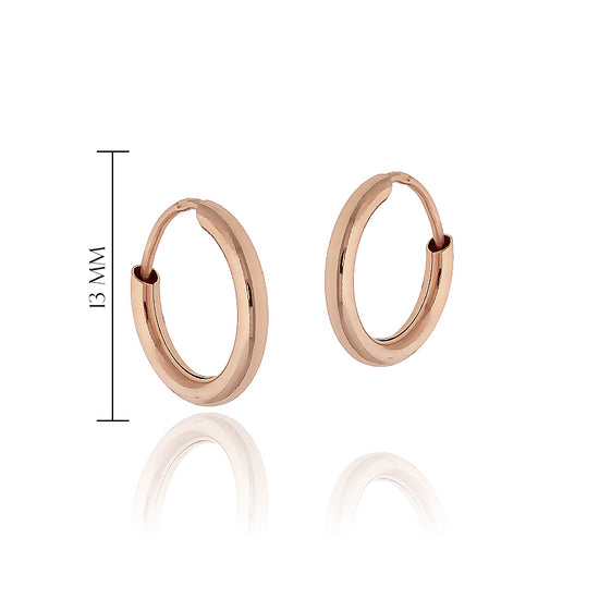 Auksiniai 13 mm lankeliai iš šono