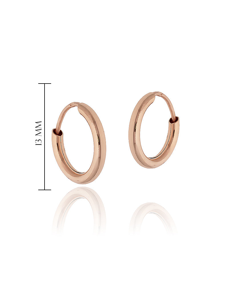 Auksiniai 13 mm lankeliai iš šono