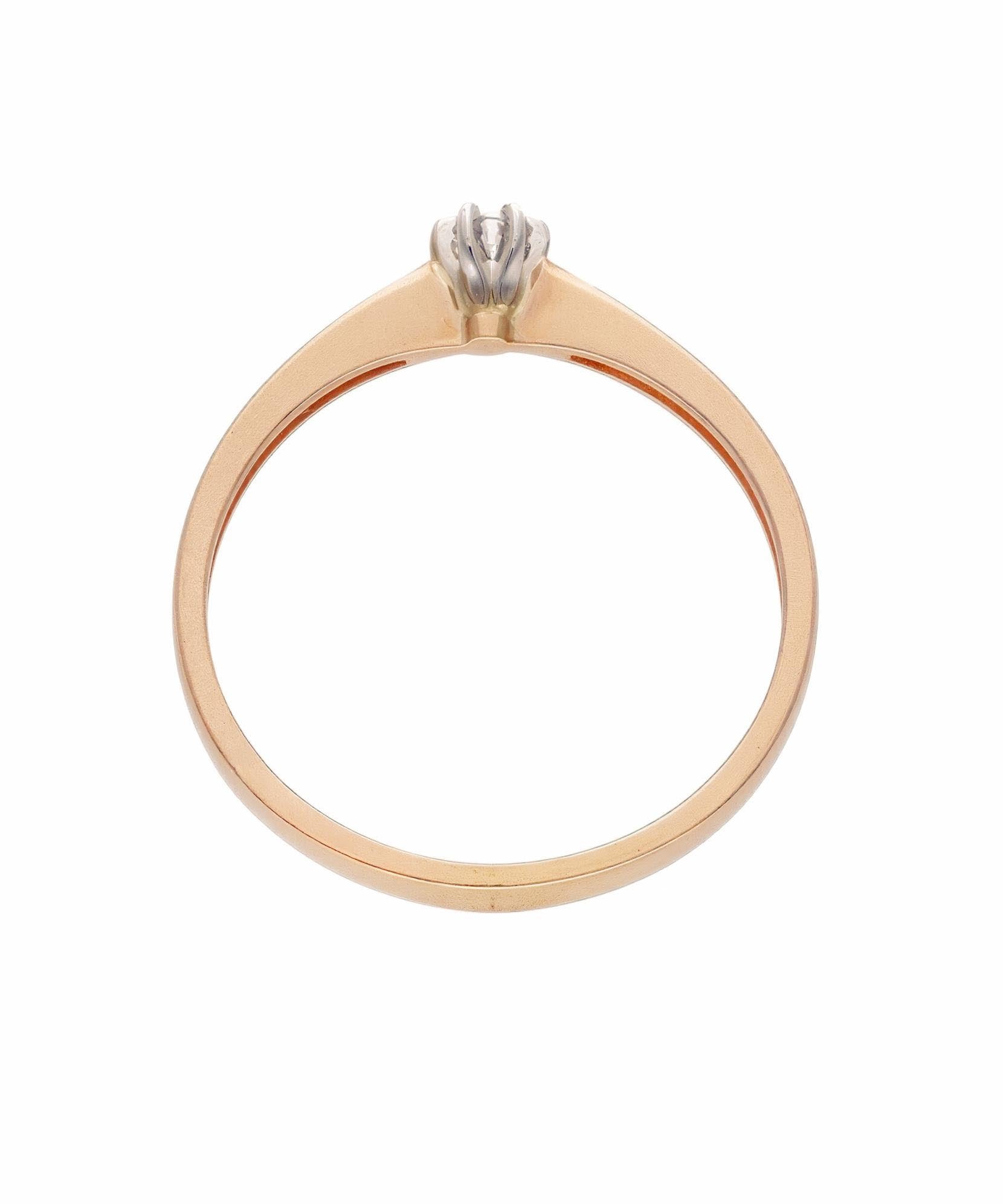 Prabangus žiedas su centruotu briliantu ypatingai progai