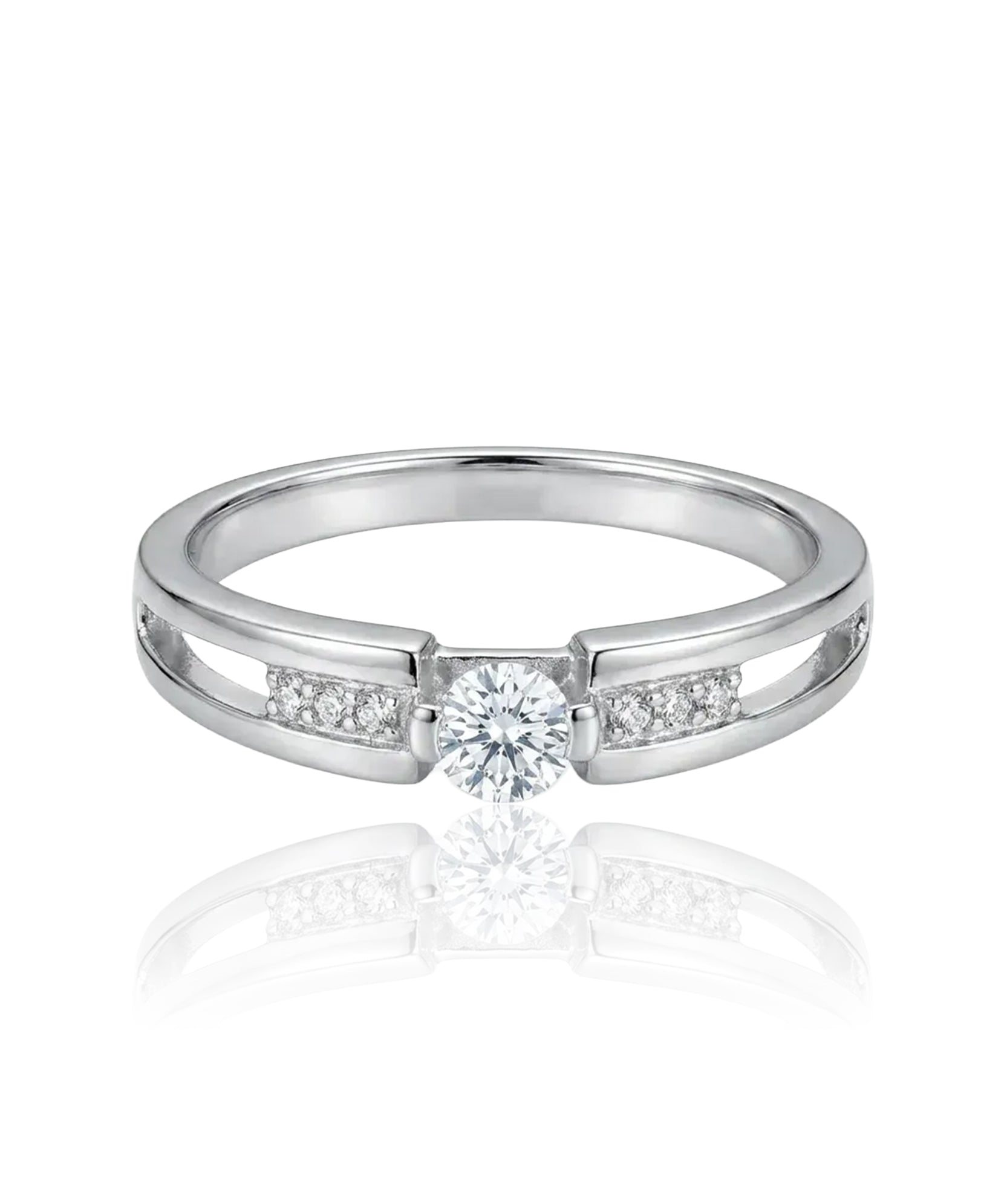 auksinis ziedas su cirkoniu 20,5 dydis