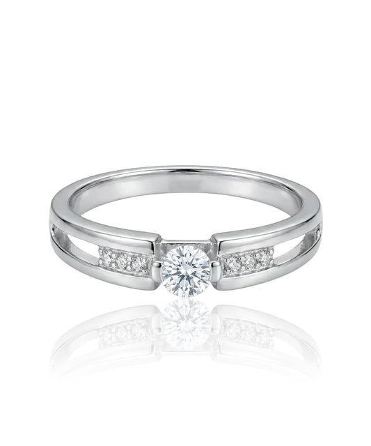 auksinis ziedas su cirkoniu 20,5 dydis