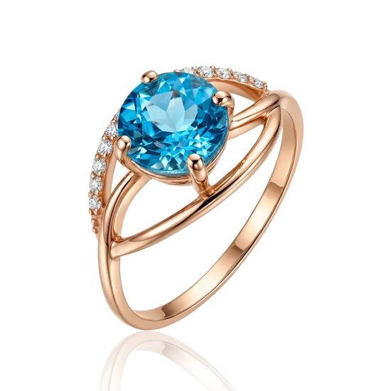 auksinis ziedas su topazu