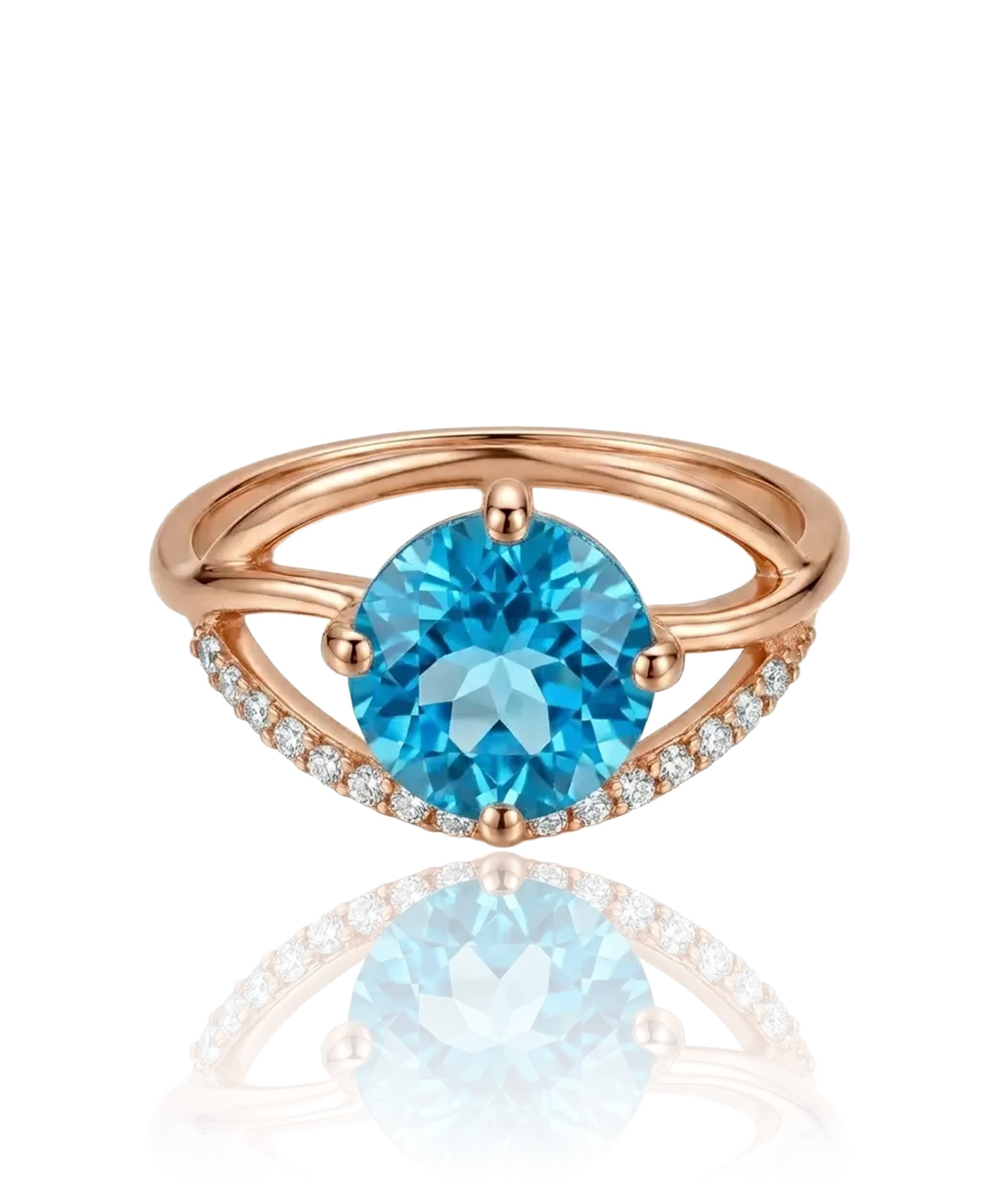 ziedas su melynu akmeniu 19 dydis