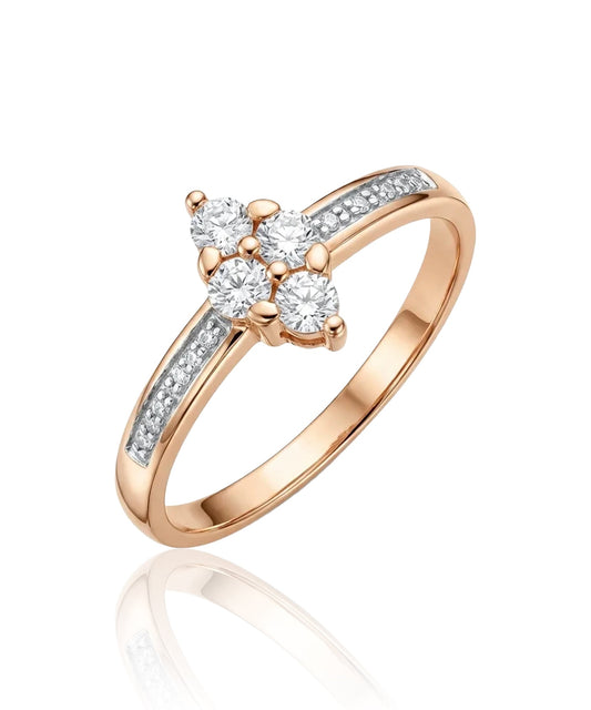 auksinis ziedas su akmenimis