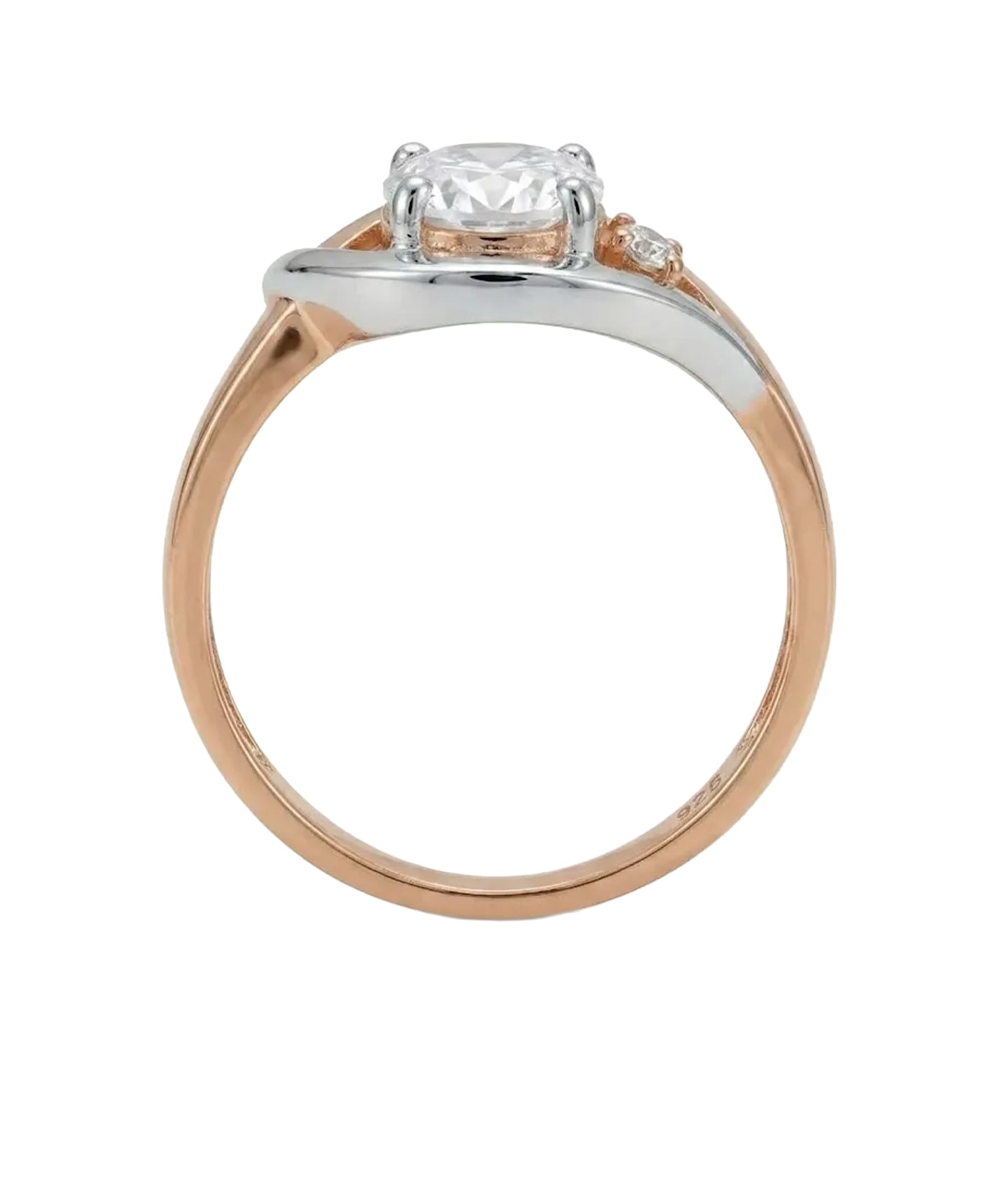 rausvo ir balto aukso ziedas 492 eur