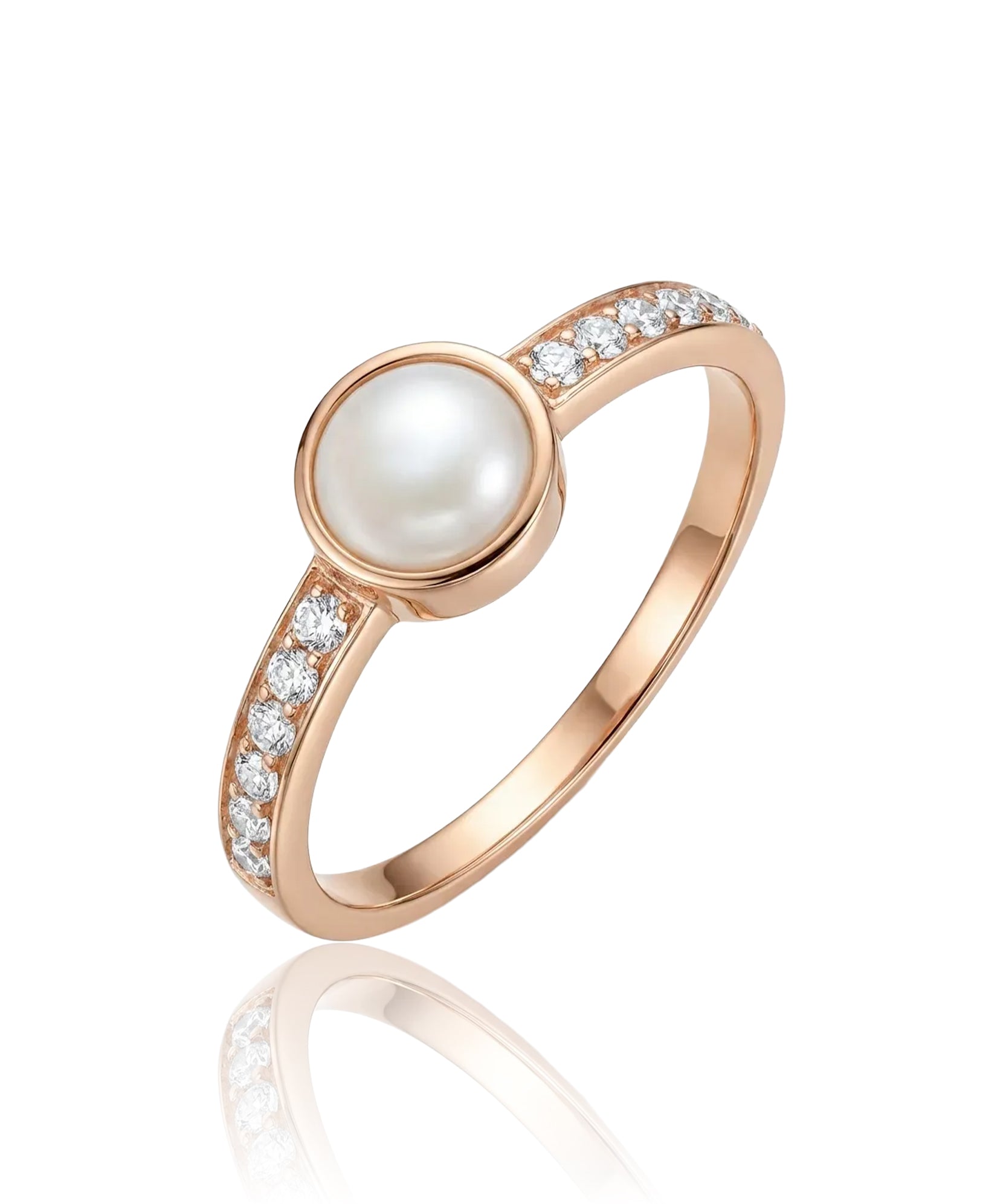 auksinis ziedas su perlamutru