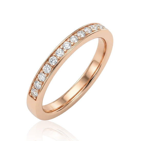 raudono aukso ziedas su cirkoniais