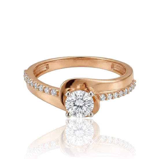 ziedas su cirkoniu 19 5 dydis