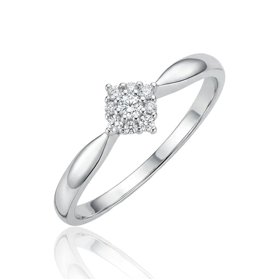 balto aukso ziedas su cirkoniais