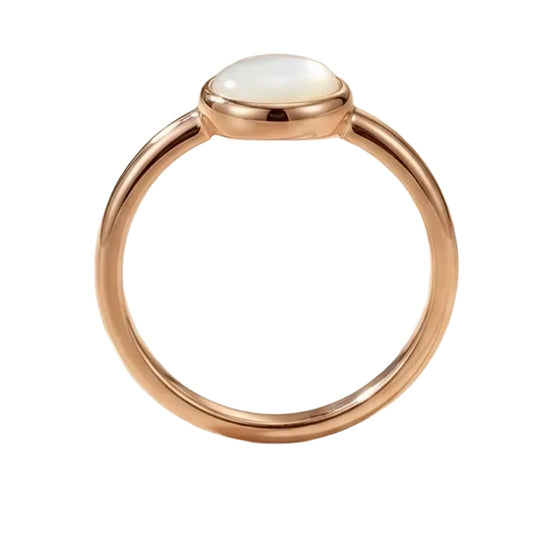 raudono aukso minimalistinis ziedas