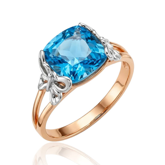 auksinis ziedas su topazu