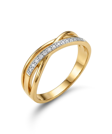 Gredzens ar briljantiem 0.04ct.