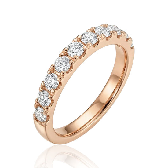 raudono aukso ziedas su cirkoniais